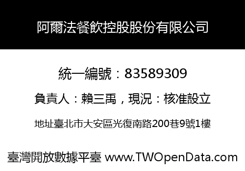 阿爾法餐飲控股股份有限公司