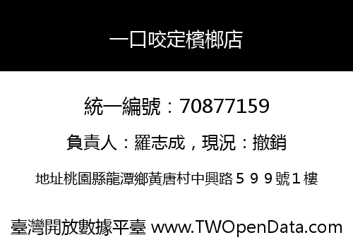 一口咬定檳榔店