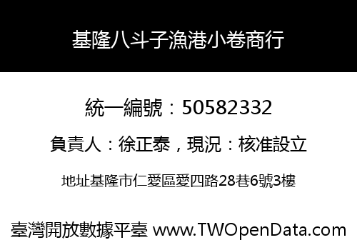 基隆八斗子漁港小卷商行