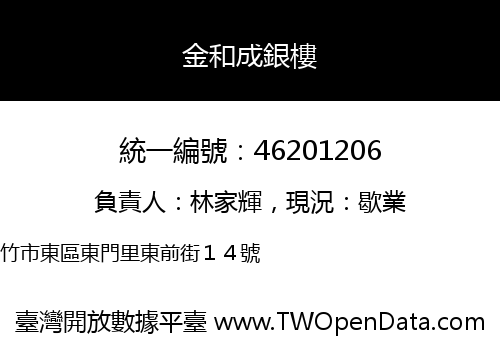 金和成銀樓