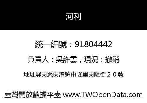 河利