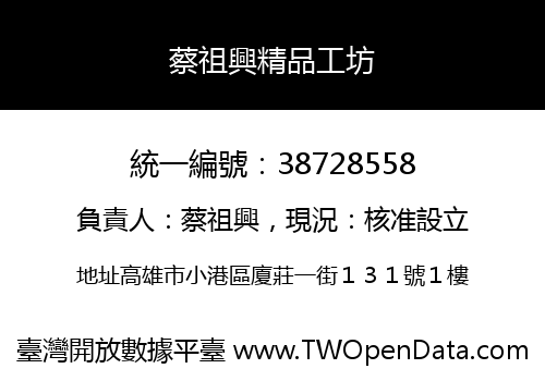 蔡祖興精品工坊