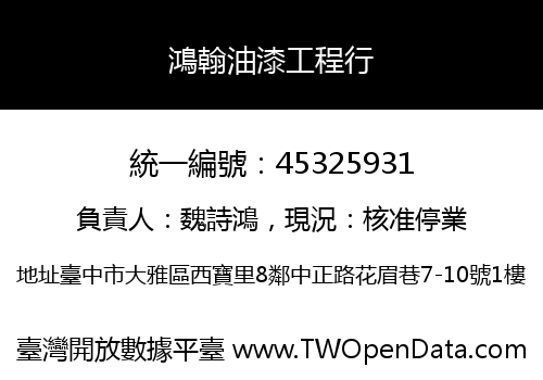 鴻翰油漆工程行