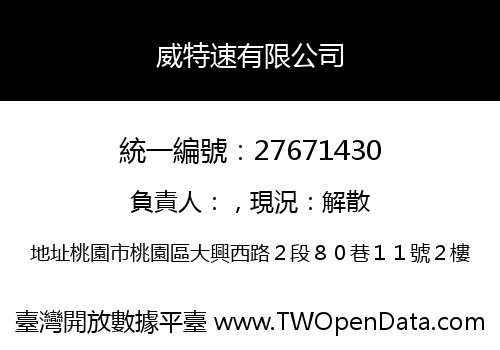 威特速有限公司