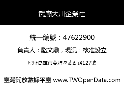 武廟大川企業社