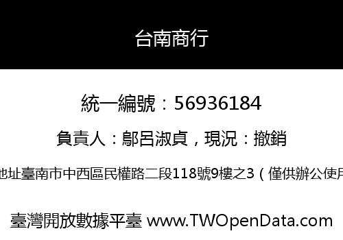 台南商行