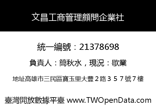文昌工商管理顧問企業社