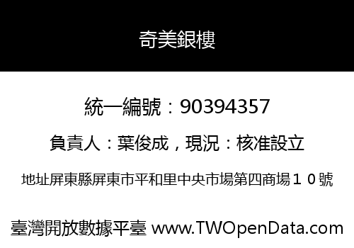 奇美銀樓