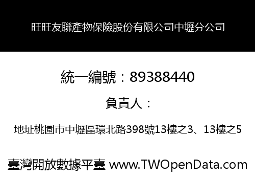 旺旺友聯產物保險股份有限公司中壢分公司