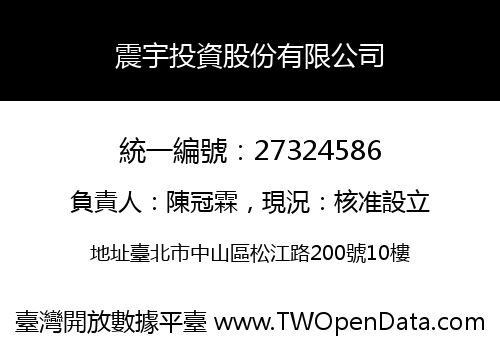 震宇投資股份有限公司