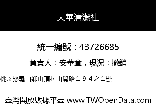 大華清潔社
