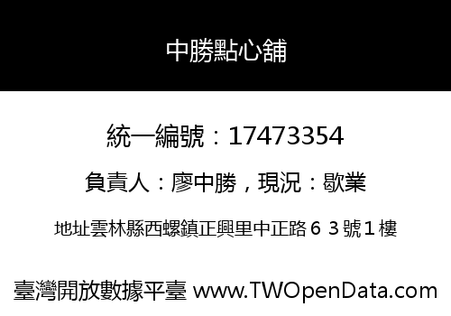中勝點心舖