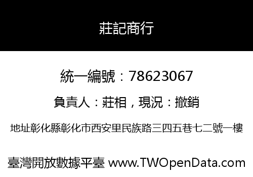 莊記商行