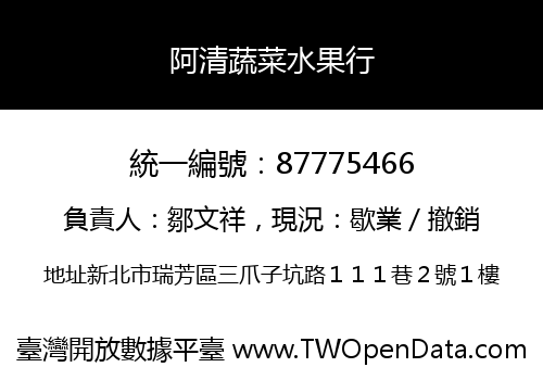 阿清蔬菜水果行