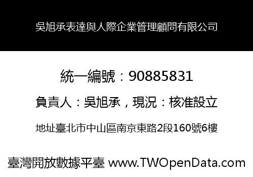 吳旭承表達與人際企業管理顧問有限公司