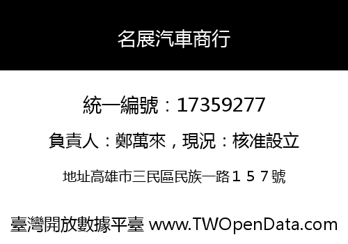 名展汽車商行
