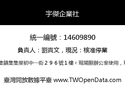 宇傑企業社