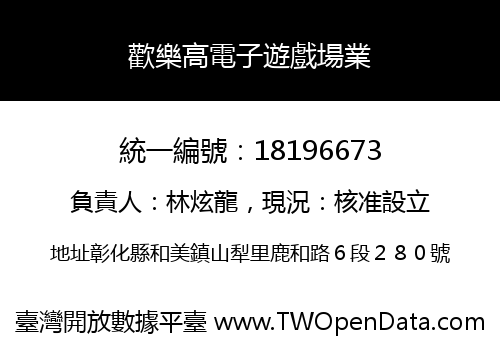 歡樂高電子遊戲場業
