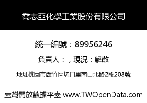 喬志亞化學工業股份有限公司