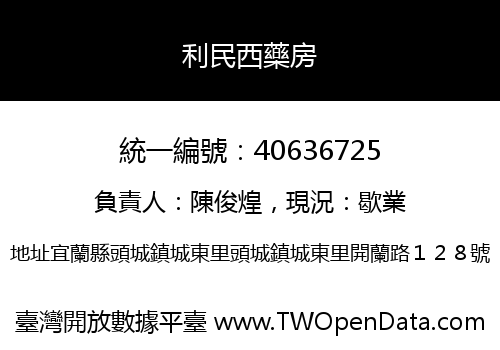 利民西藥房