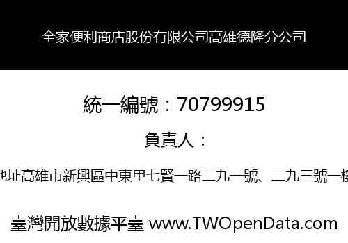 全家便利商店股份有限公司高雄德隆分公司