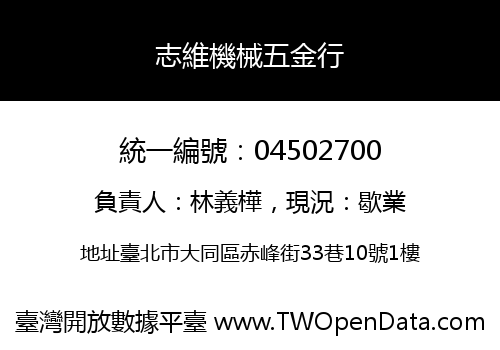 志維機械五金行
