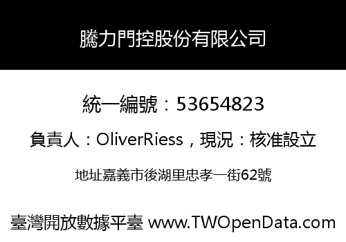 騰力門控股份有限公司