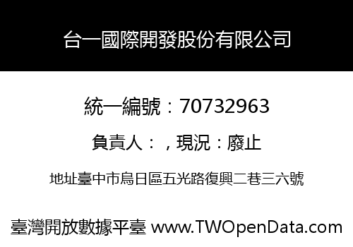 台一國際開發股份有限公司