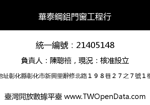 華泰鋼鋁門窗工程行