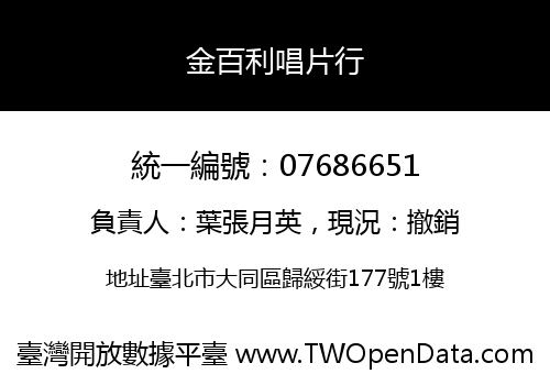 金百利唱片行