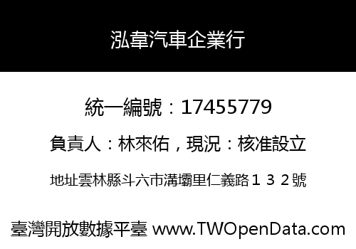 泓韋汽車企業行