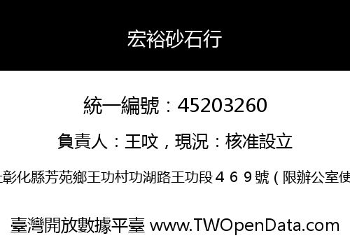 宏裕砂石行