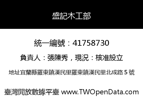 盛記木工部