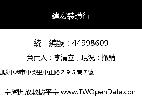 建宏裝璜行
