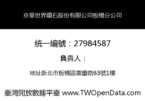 京華世界鑽石股份有限公司板橋分公司