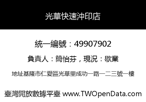 光華快速沖印店