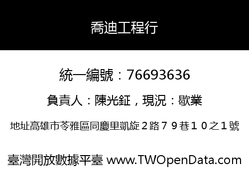 喬迪工程行