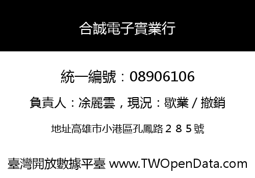 合誠電子實業行