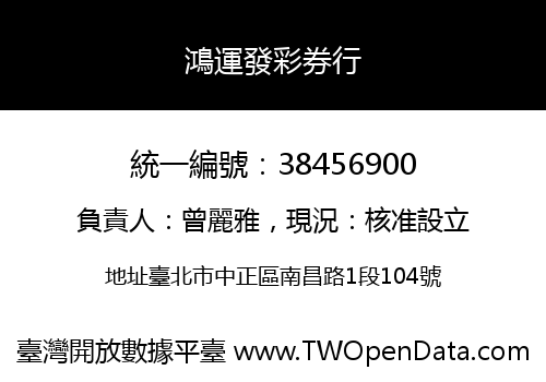 鴻運發彩券行