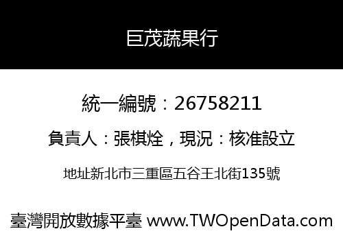 巨茂蔬果行
