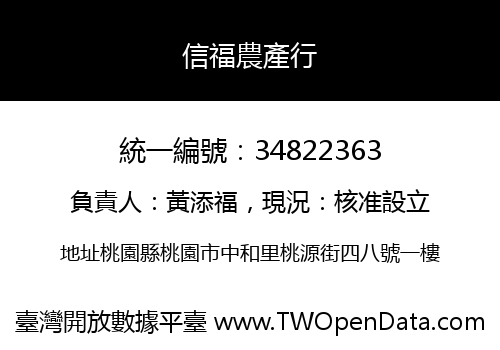 信福農產行