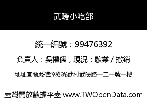 武暖小吃部