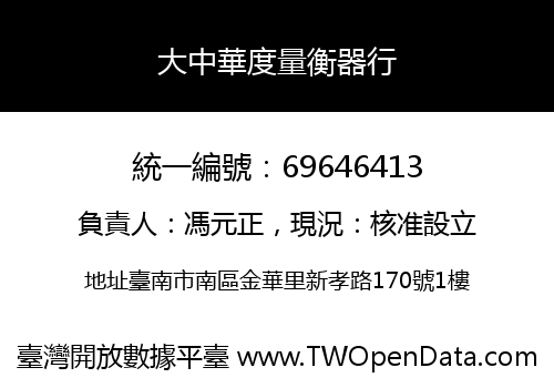 大中華度量衡器行