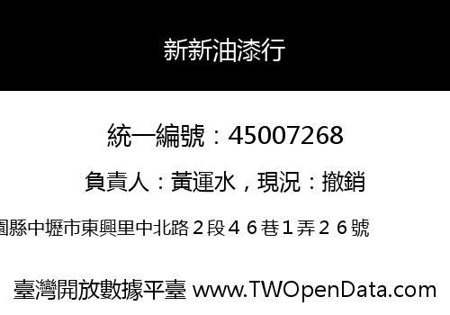 新新油漆行