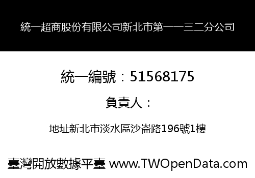 統一超商股份有限公司新北市第一一三二分公司