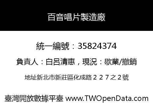 百音唱片製造廠