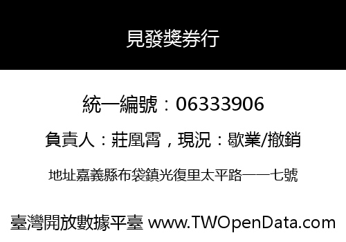 見發獎券行