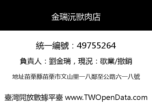 金瑞沅獸肉店