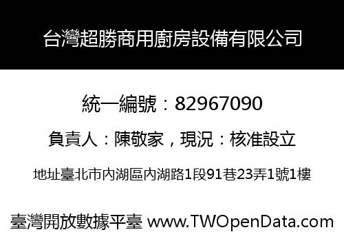 台灣超勝商用廚房設備有限公司