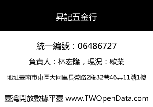 昇記五金行